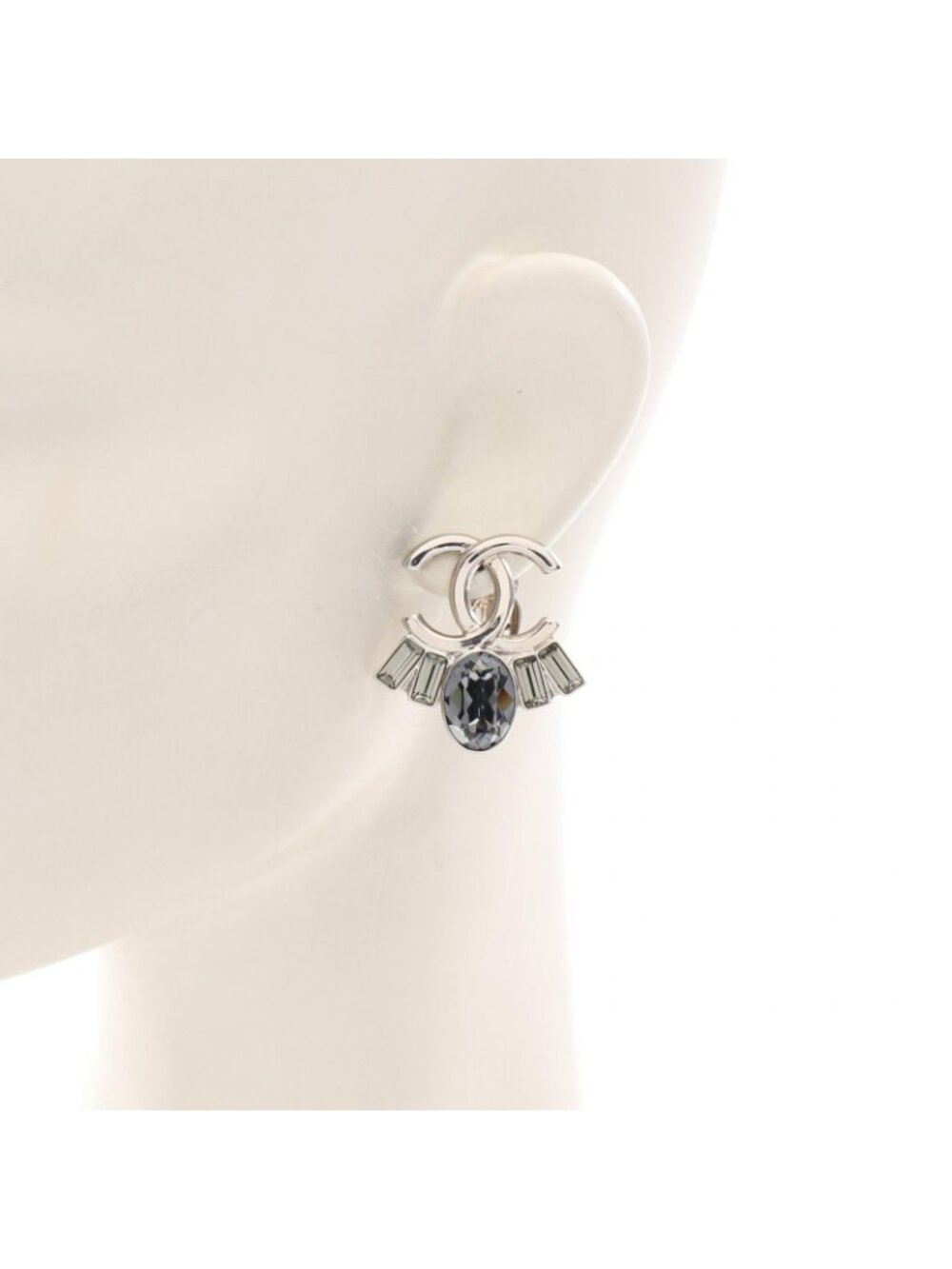 Chanel Earrings CC Logo Stainless Steel - Picture 4 of 5